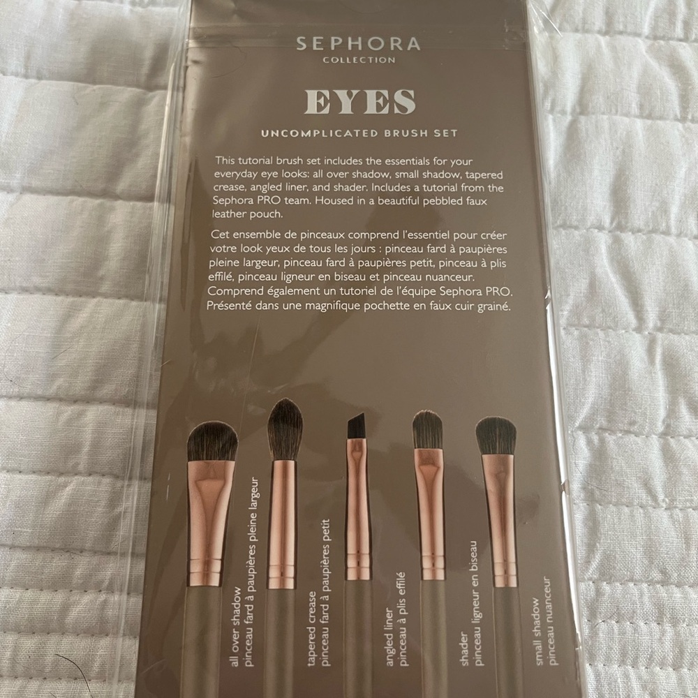 NWT Sephora Collection Eyes Uncomplicated Brush Set - Picture 2 of 2
